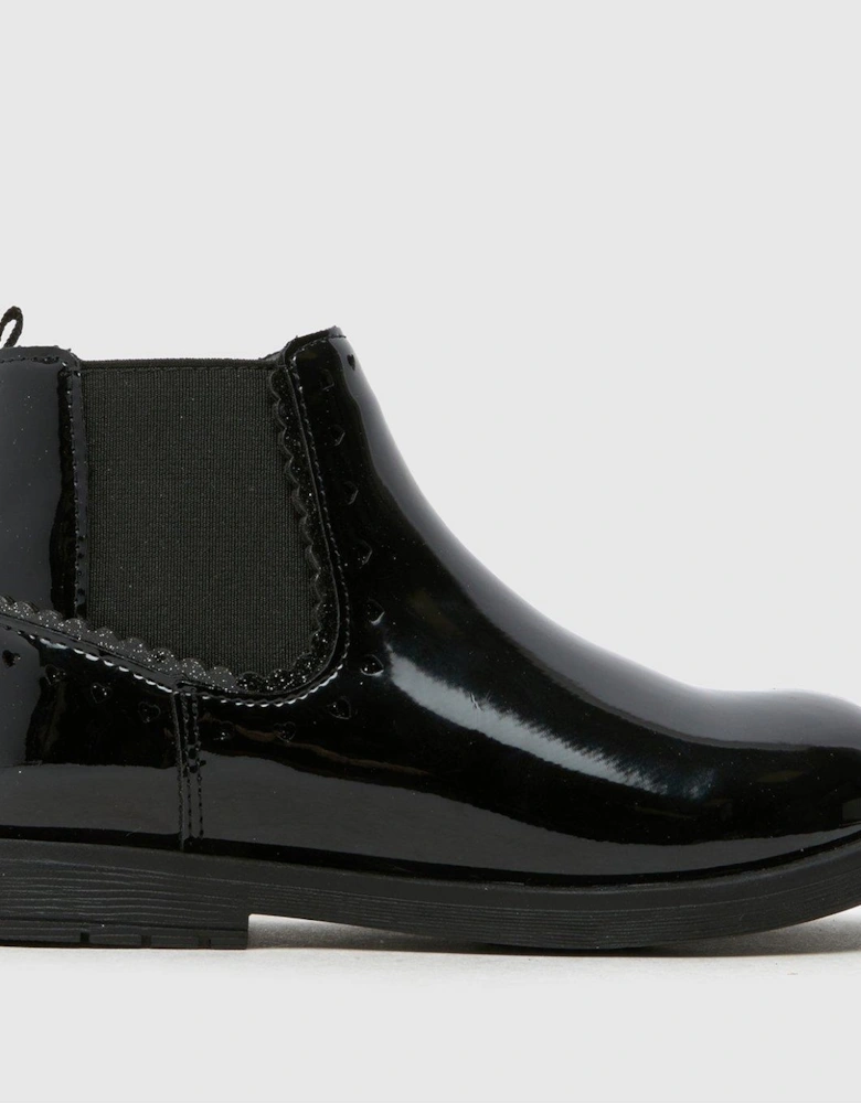 Junior Classic Patent Chelsea Boot