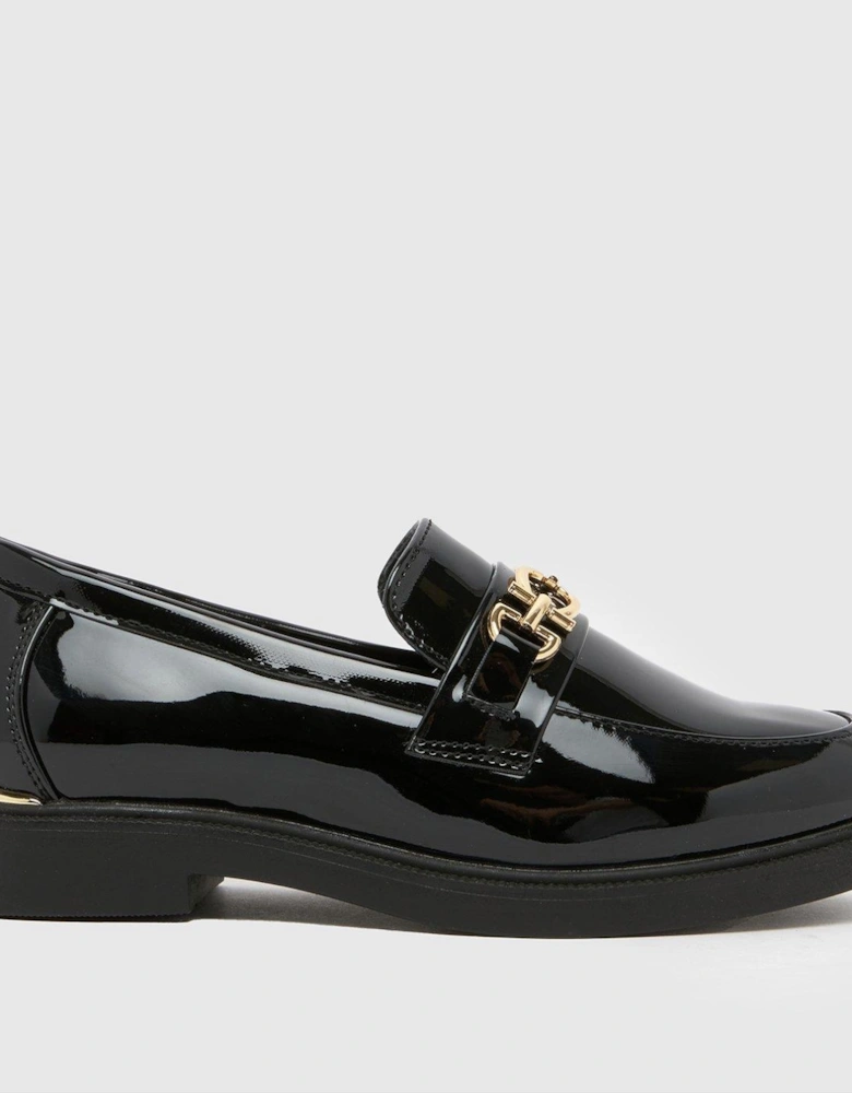 Junior Mini Larsa Patent Hardware Loafer