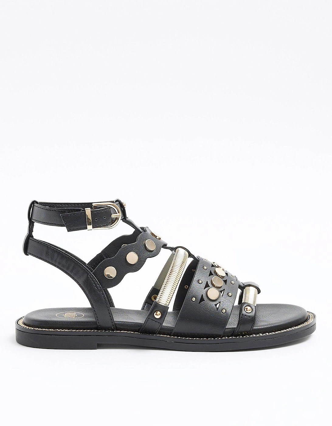 Scallop Chain Mail Gladiator - Black, 2 of 1