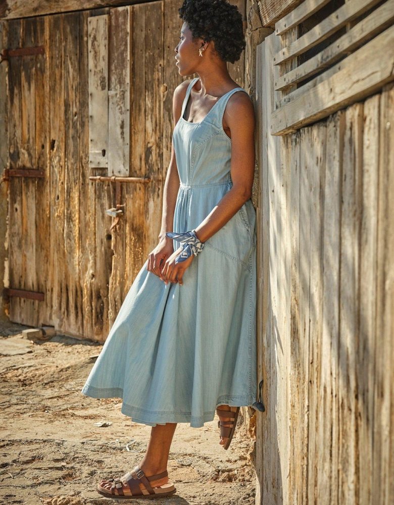 Maria Denim Dress - Blue