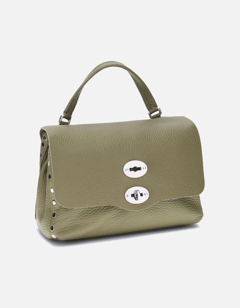 Postina Centauro Leather Shoulder Bag with Swivel Hook Women - Beige