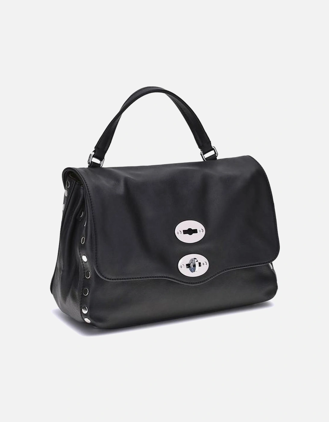 Postina Saeta Leather Shoulder Bag Women - Black
