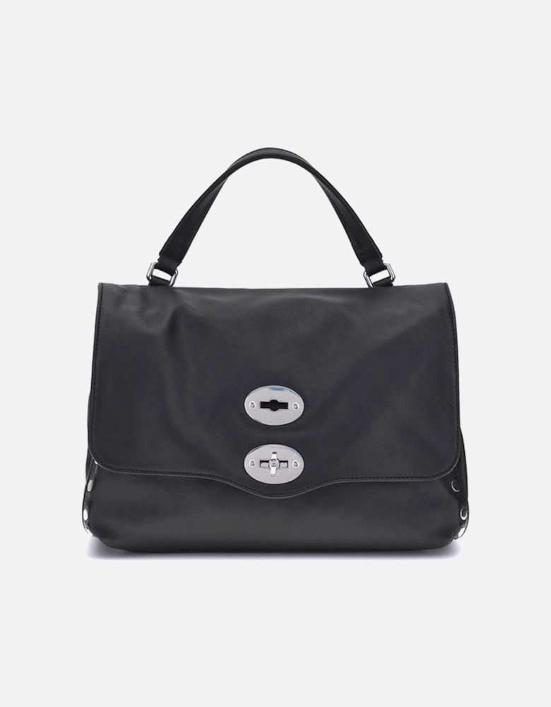 Postina Saeta Leather Shoulder Bag Women - Black
