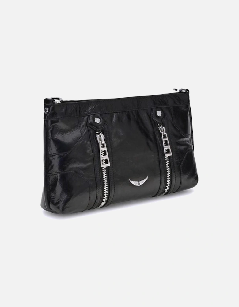 Sunny Patent Leather Shoulder Bag Women - Black