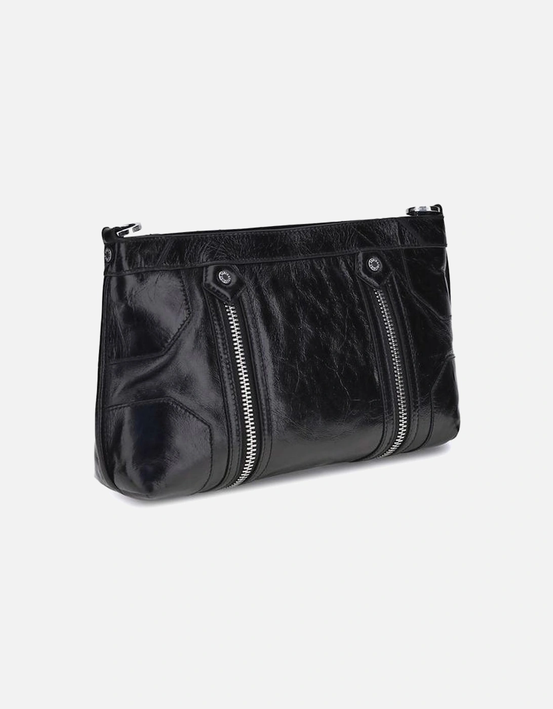 Sunny Patent Leather Shoulder Bag Women - Black