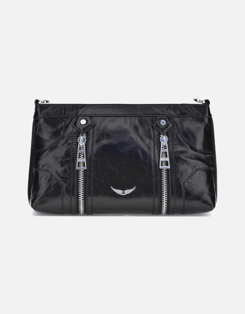 Sunny Patent Leather Shoulder Bag Women - Black