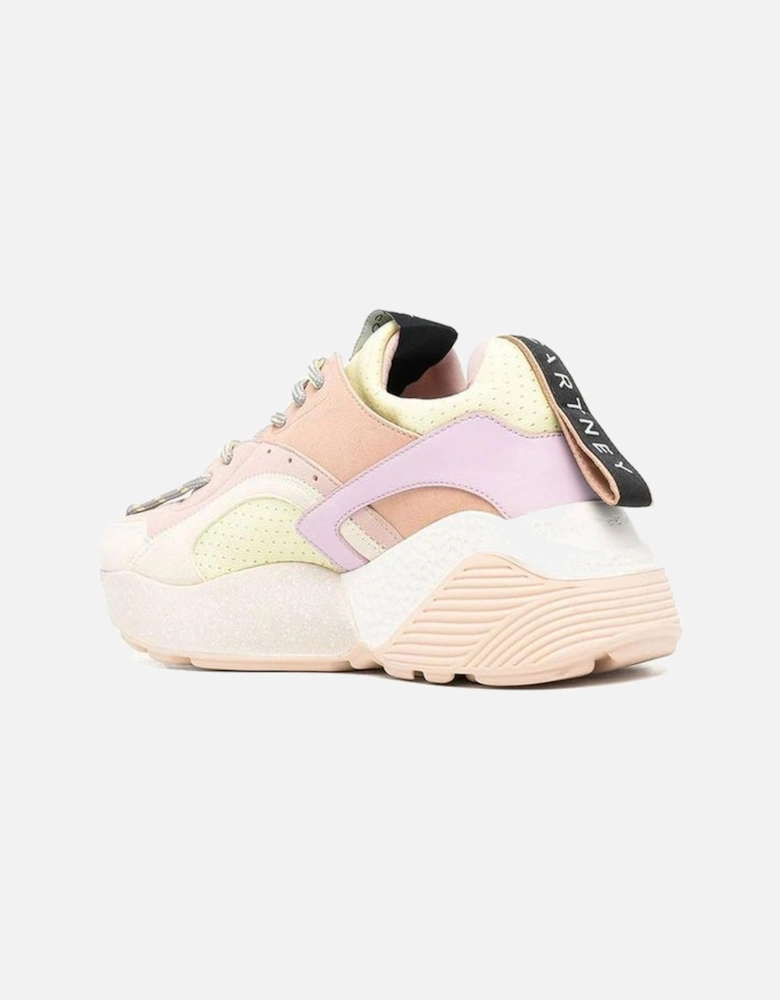 Faux Leather Lace-Up Perforated Sneakers Women - Multicolor