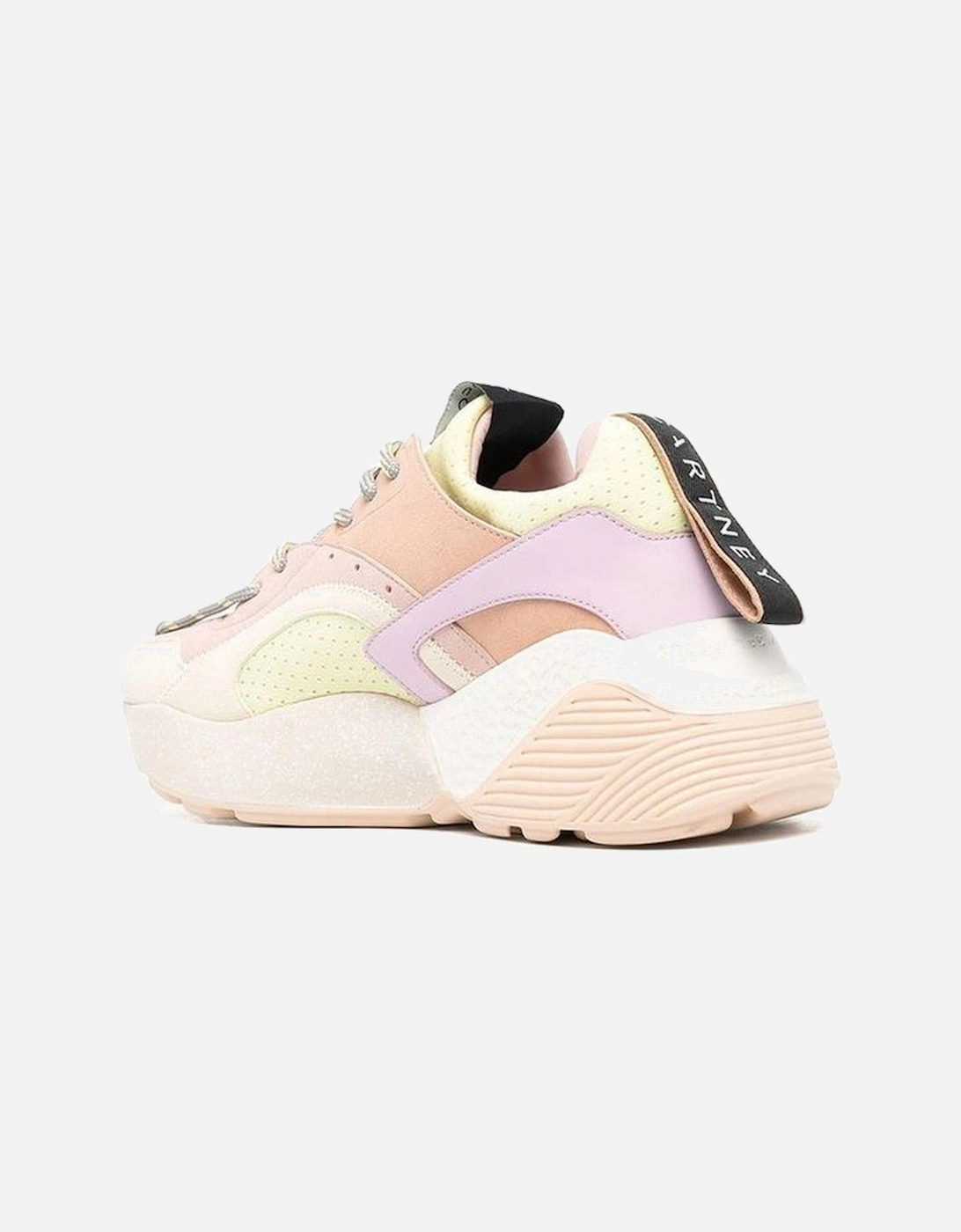 Faux Leather Lace-Up Perforated Sneakers Women - Multicolor