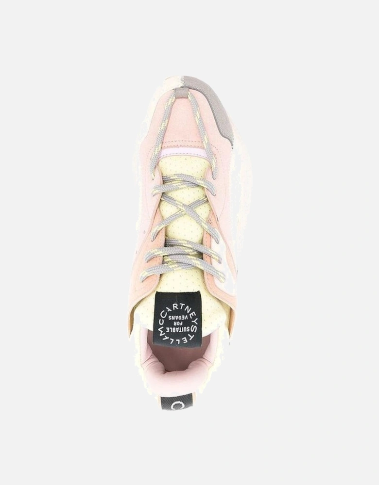 Faux Leather Lace-Up Perforated Sneakers Women - Multicolor