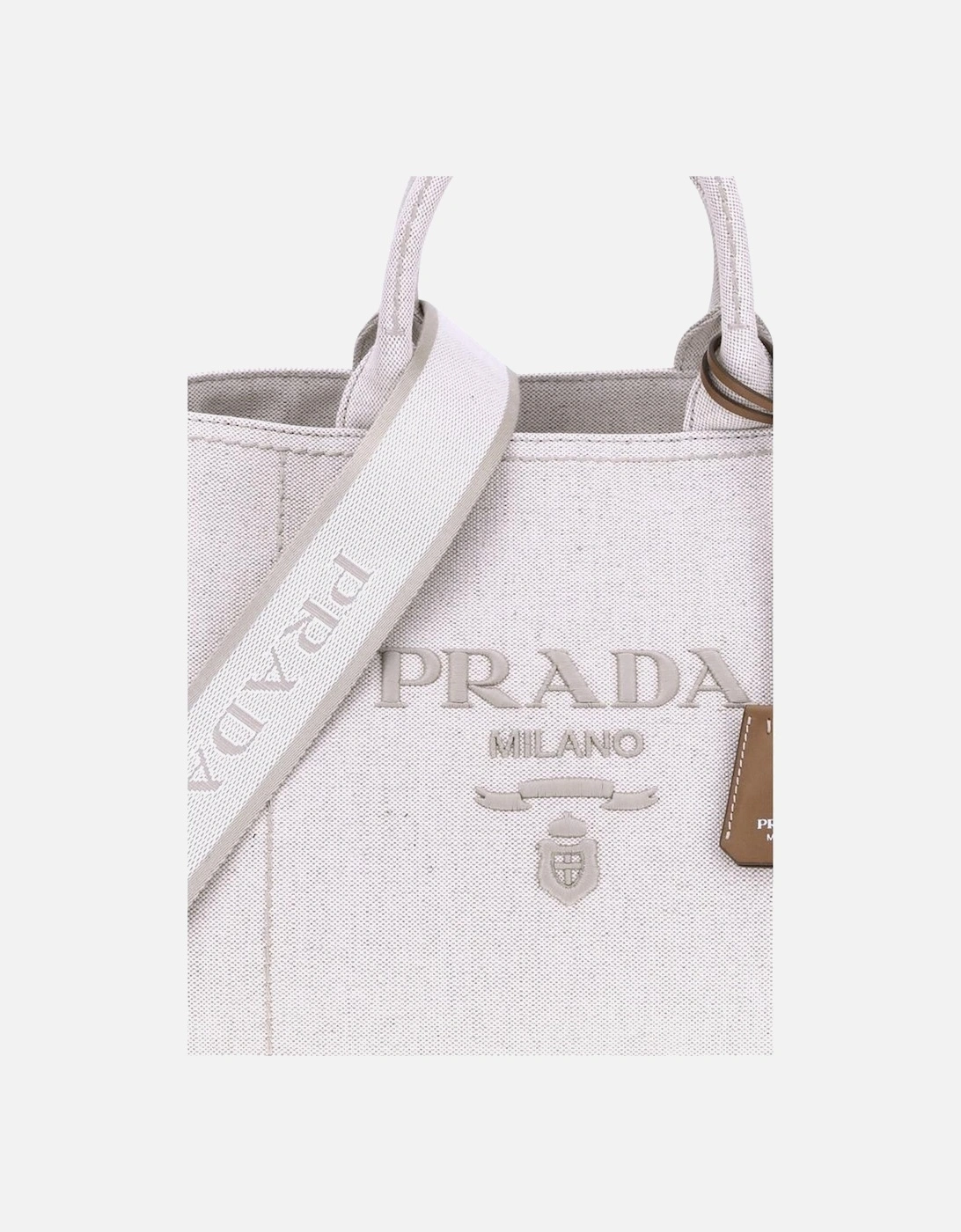 Extra Large Jardiniere Handbag with Ribbon Strap Women - Cream