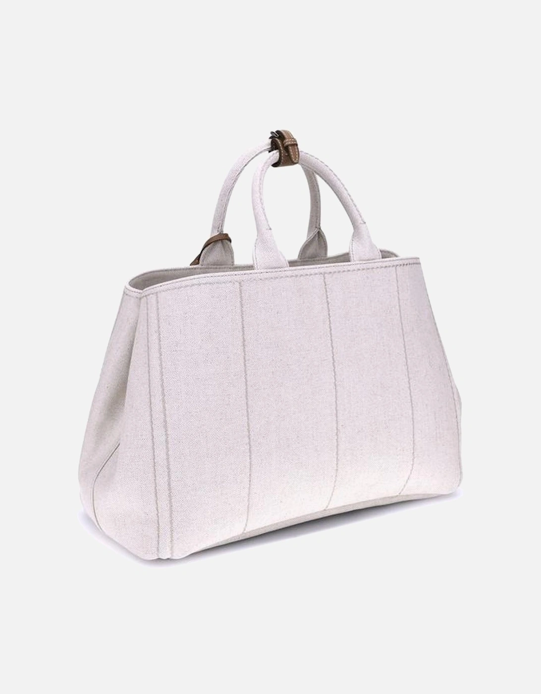 Extra Large Jardiniere Handbag with Ribbon Strap Women - Cream