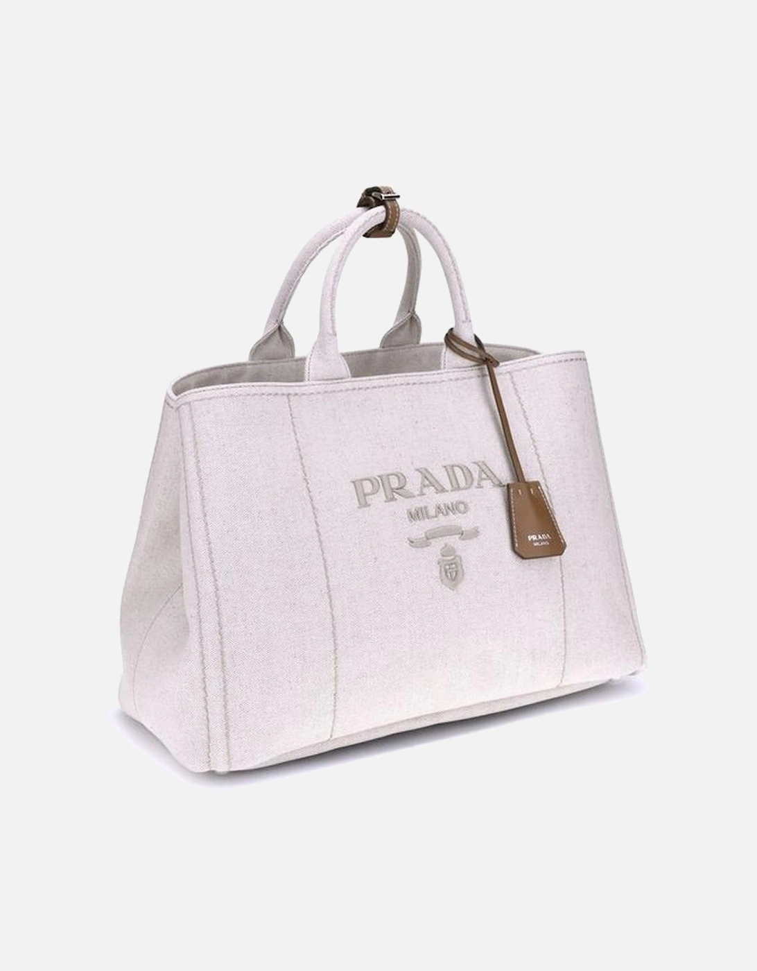 Extra Large Jardiniere Handbag with Ribbon Strap Women - Cream