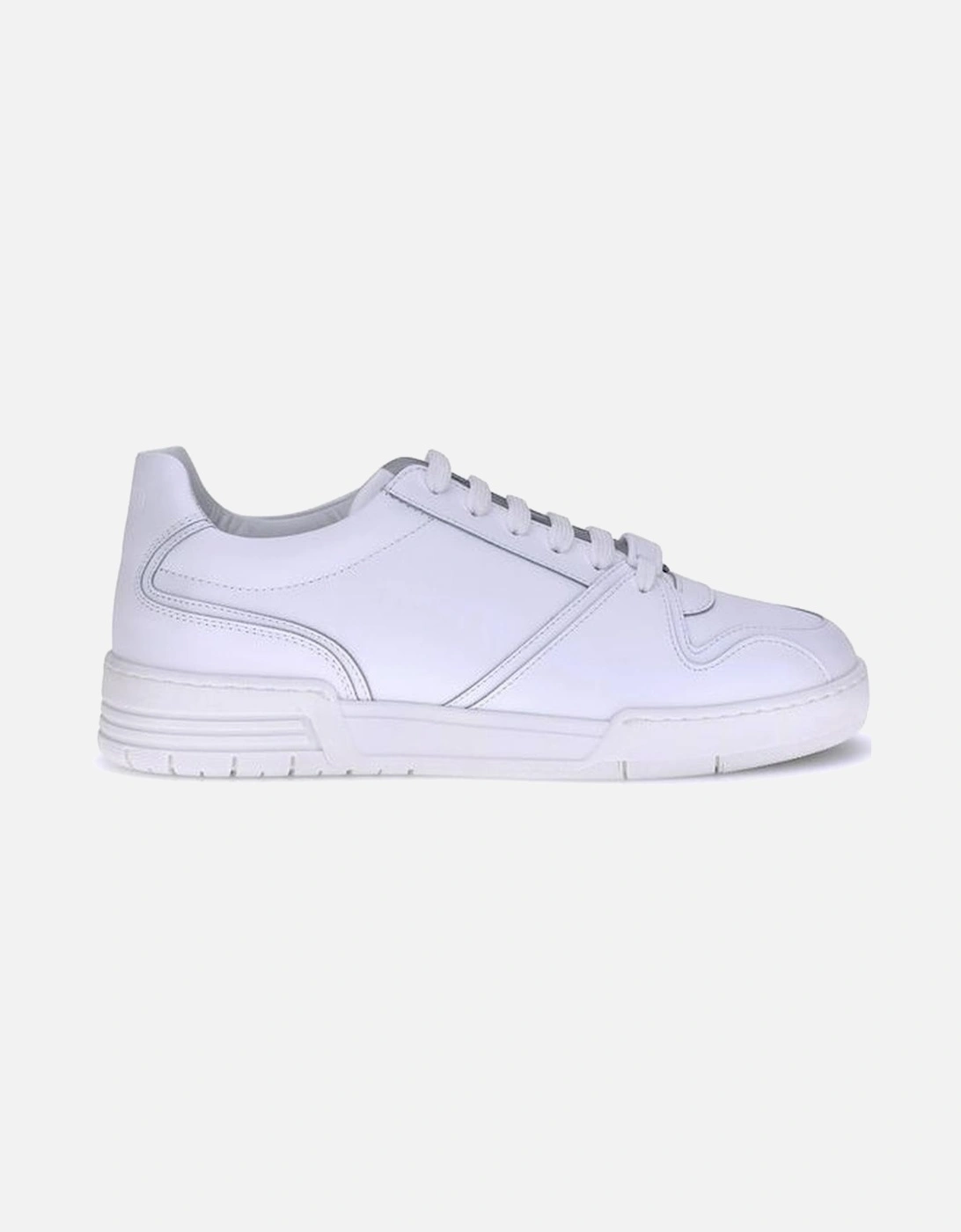 Leather Lace-Up Sneakers with Logo Insole Women - White, 5 of 4