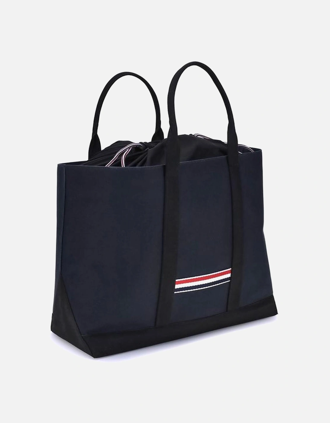 Leather Tool Tote Bag with Drawstring Closure Women - Blue Handbags