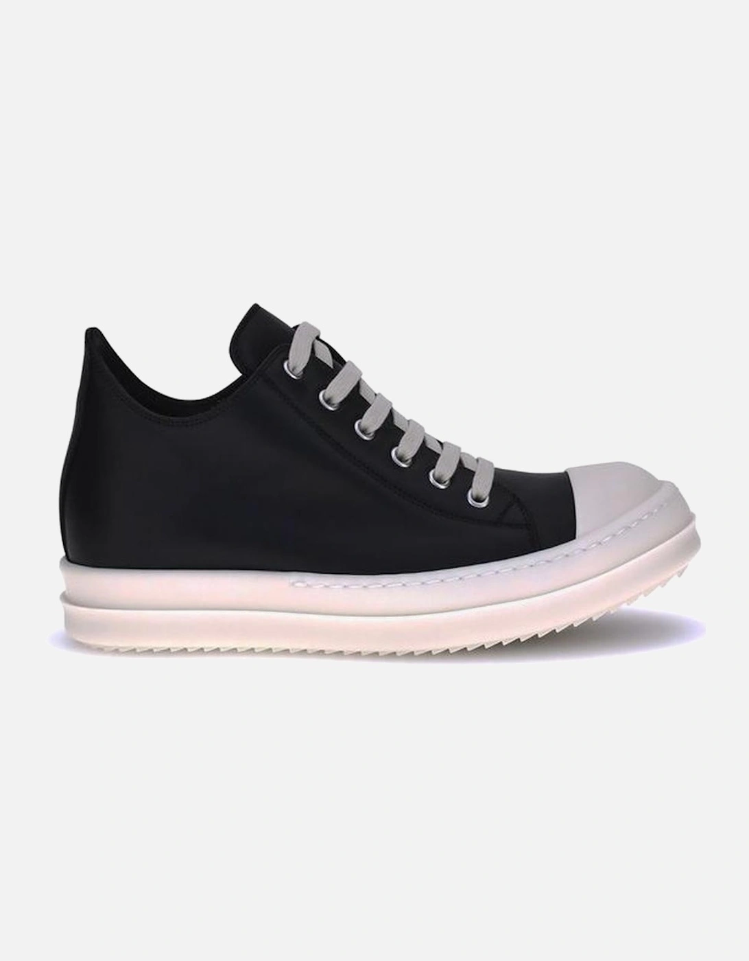 High-Top Leather Sneakers with Reinforced Toe Women - Black, 5 of 4