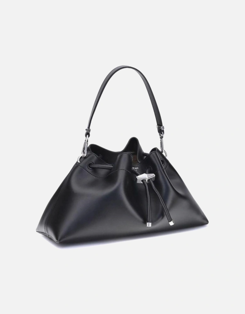 Cinch Shoulder Bag with Diamond Detail Women - Black