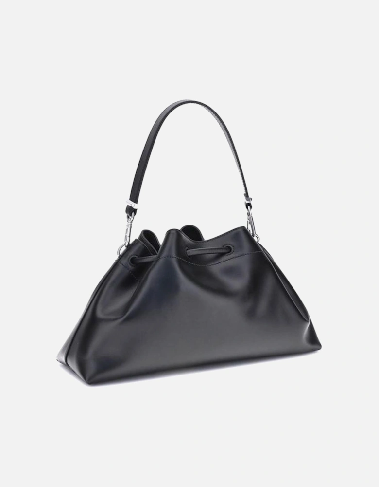 Cinch Shoulder Bag with Diamond Detail Women - Black