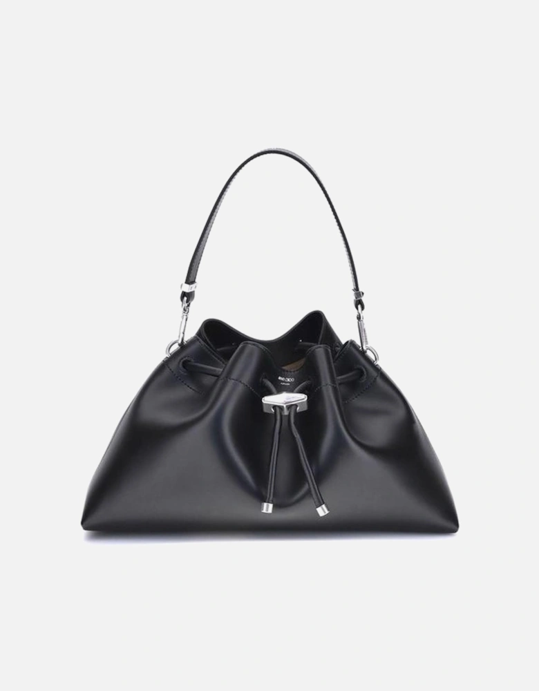 Cinch Shoulder Bag with Diamond Detail Women - Black