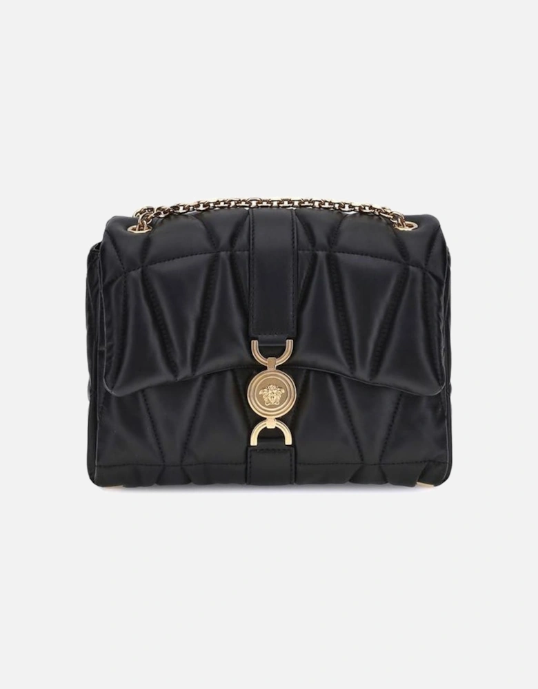 Quilted Lambskin Shoulder Bag with Medusa Detail Women - Black