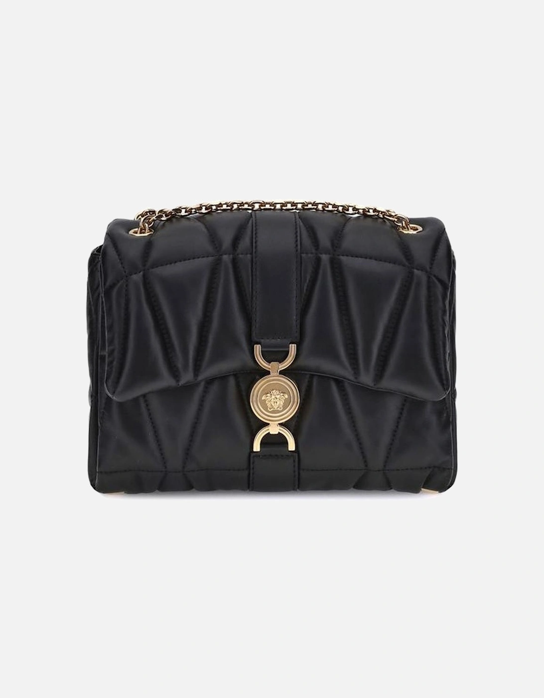 Quilted Lambskin Shoulder Bag with Medusa Detail Women - Black, 5 of 4