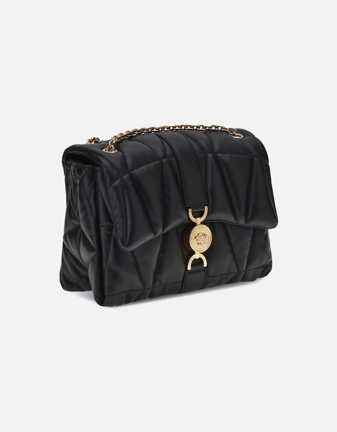 Quilted Lambskin Shoulder Bag with Medusa Detail Women - Black