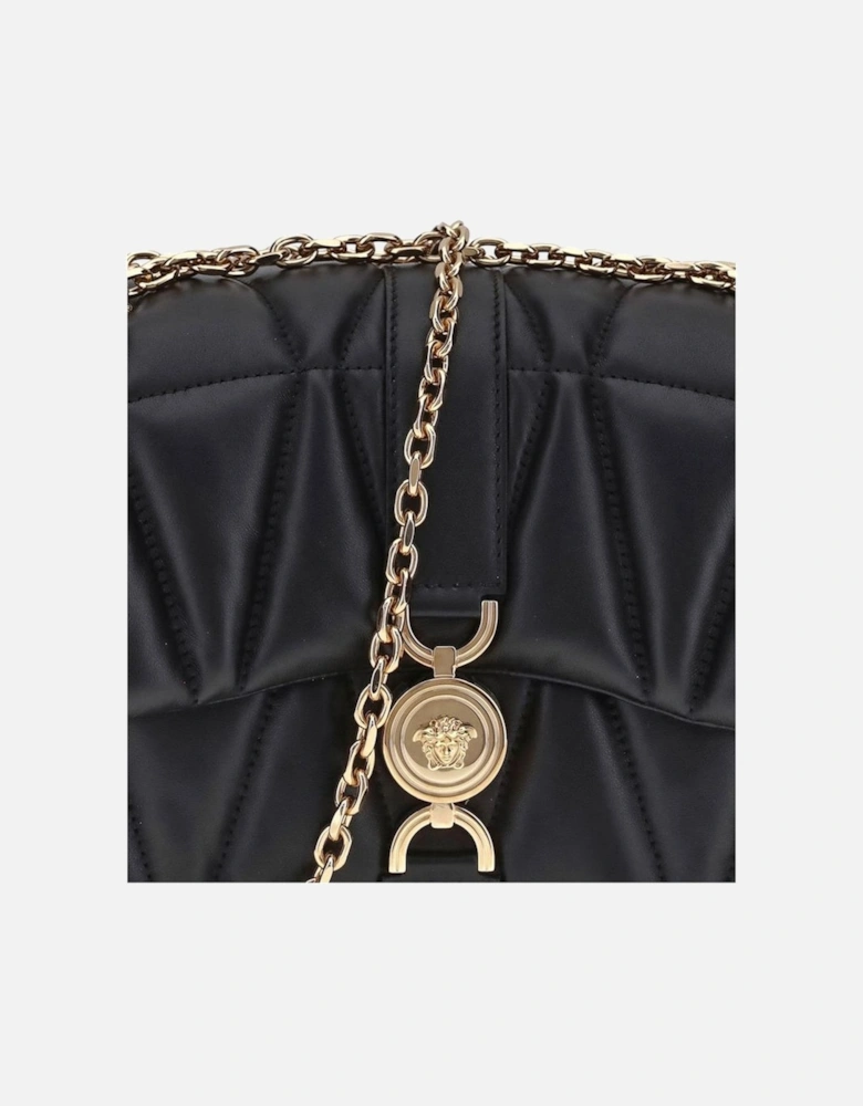 Quilted Lambskin Shoulder Bag with Medusa Detail Women - Black