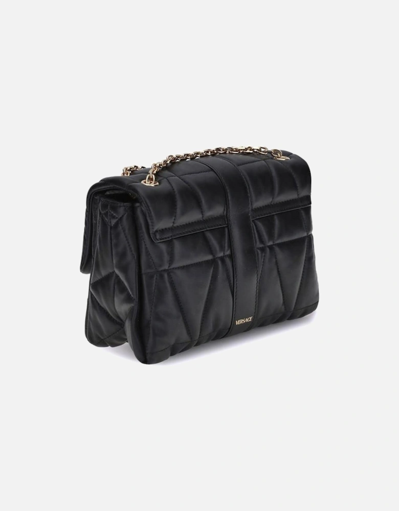 Quilted Lambskin Shoulder Bag with Medusa Detail Women - Black