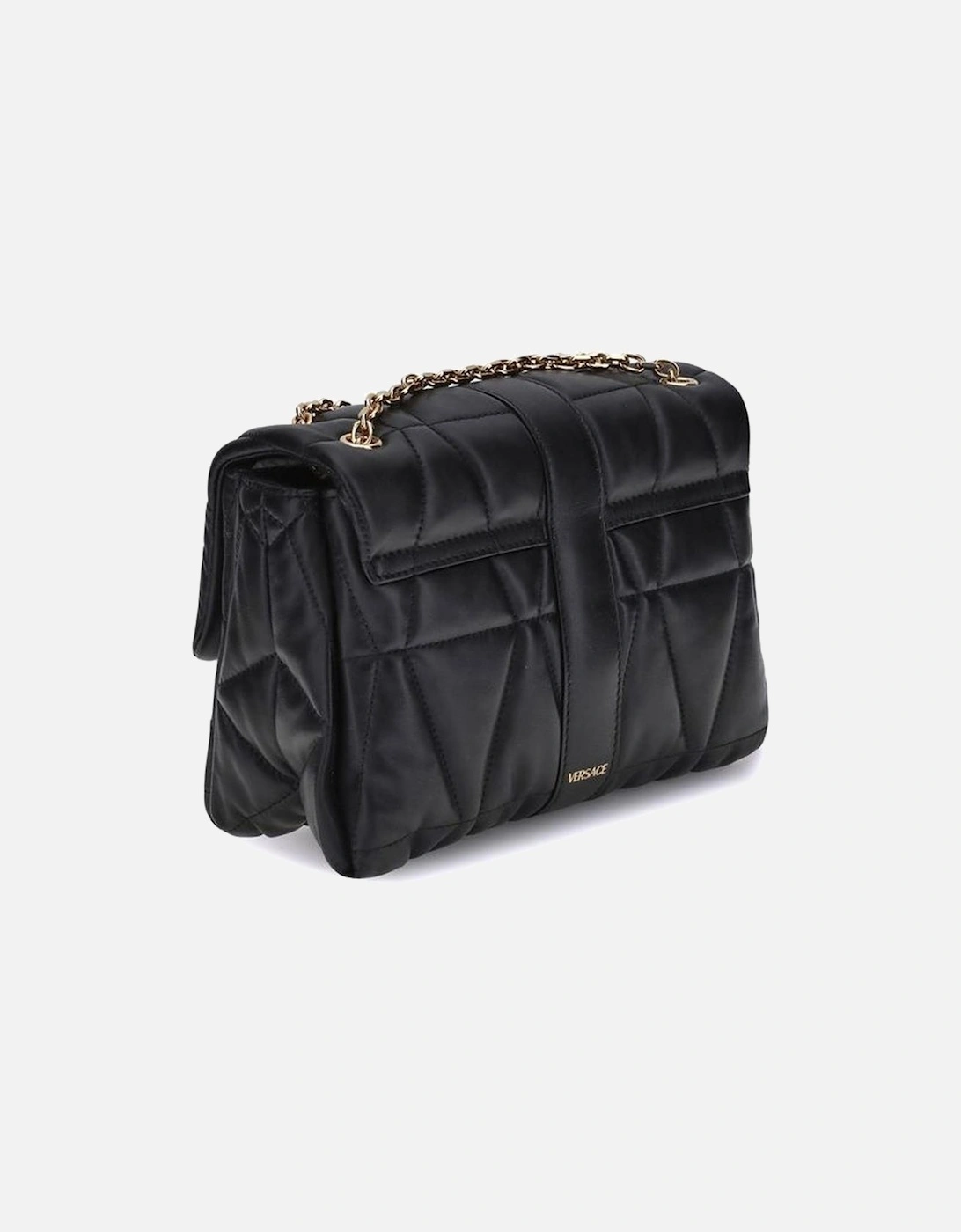Quilted Lambskin Shoulder Bag with Medusa Detail Women - Black
