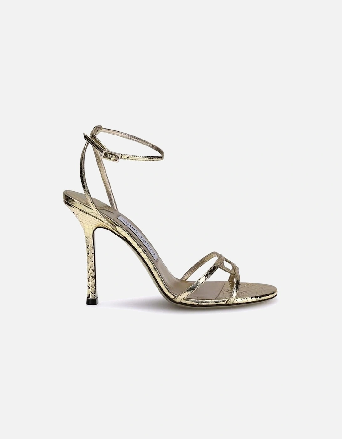 Leo100 Leather Sandals with Adjustable Ankle Strap Women - Gold, 4 of 3
