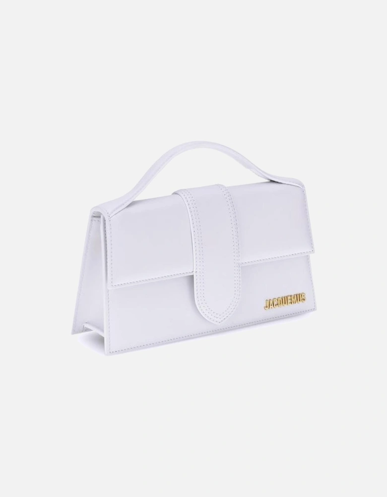 Large Bambino Structured Handbag with Magnetic Closure Women - White