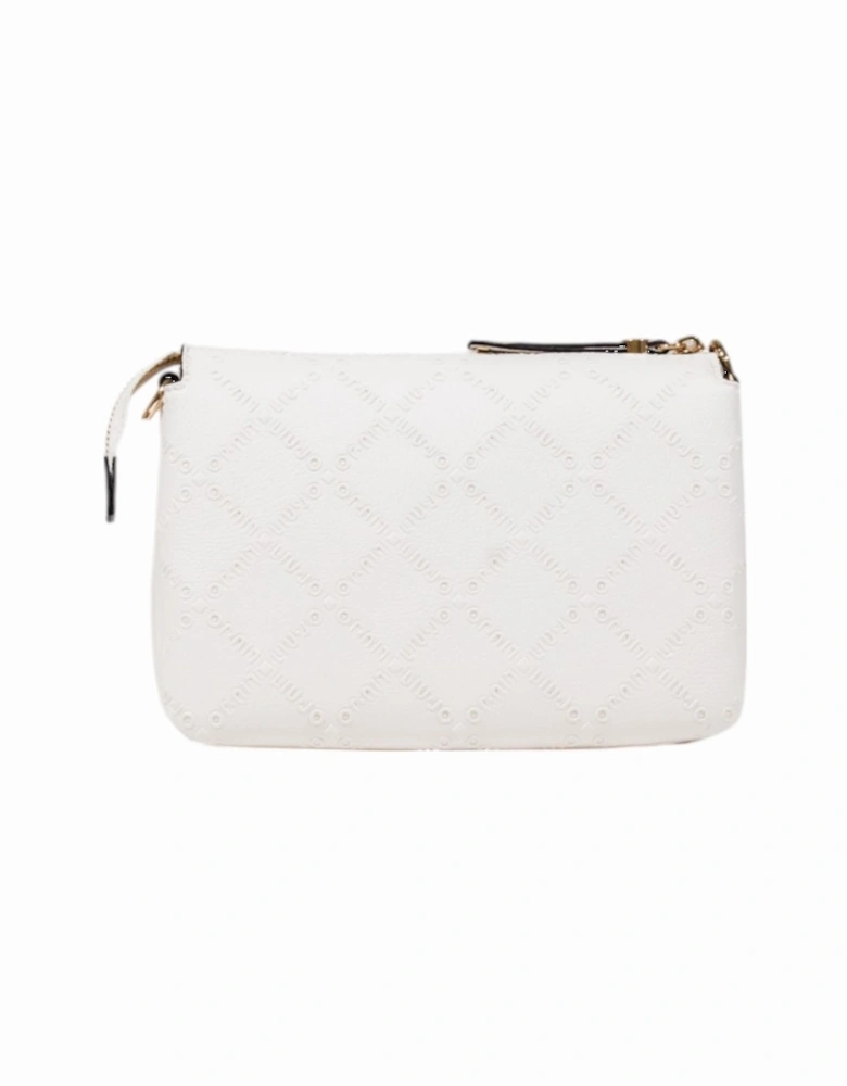 Shoulder Bag with Zip Fastening Women - White
