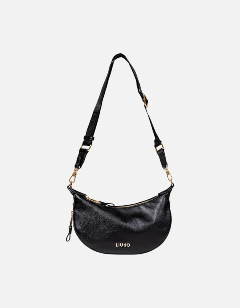 Shoulder Strap Zip Fastening Bag Women - Black