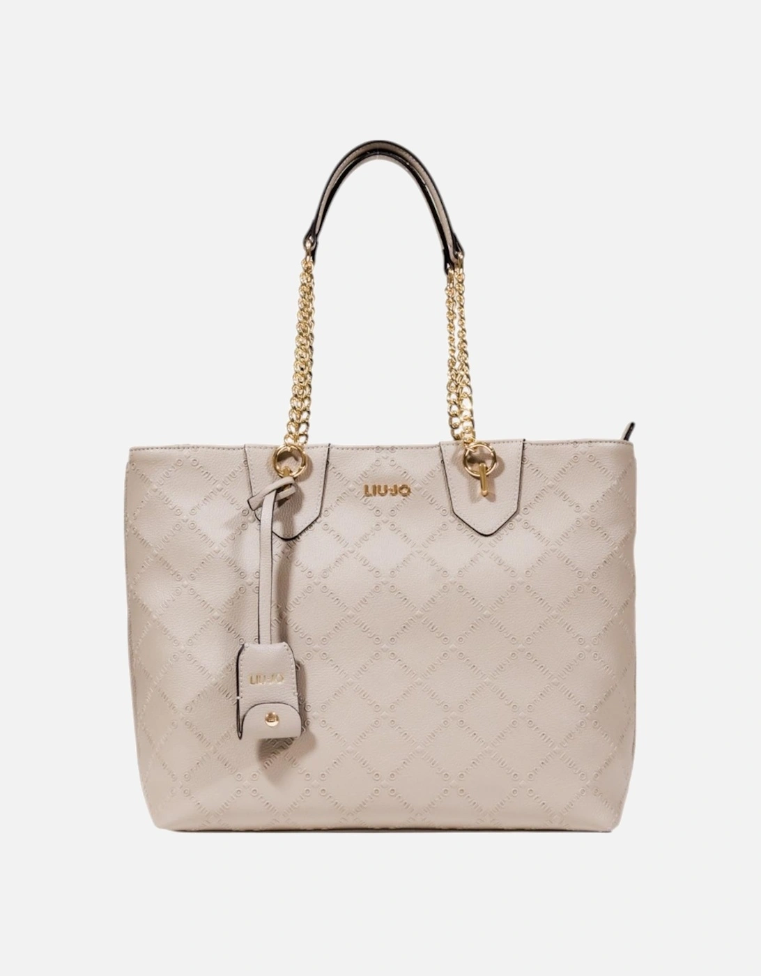 Handbag with Zip and Inside Pocket Women - Beige Bags, 4 of 3
