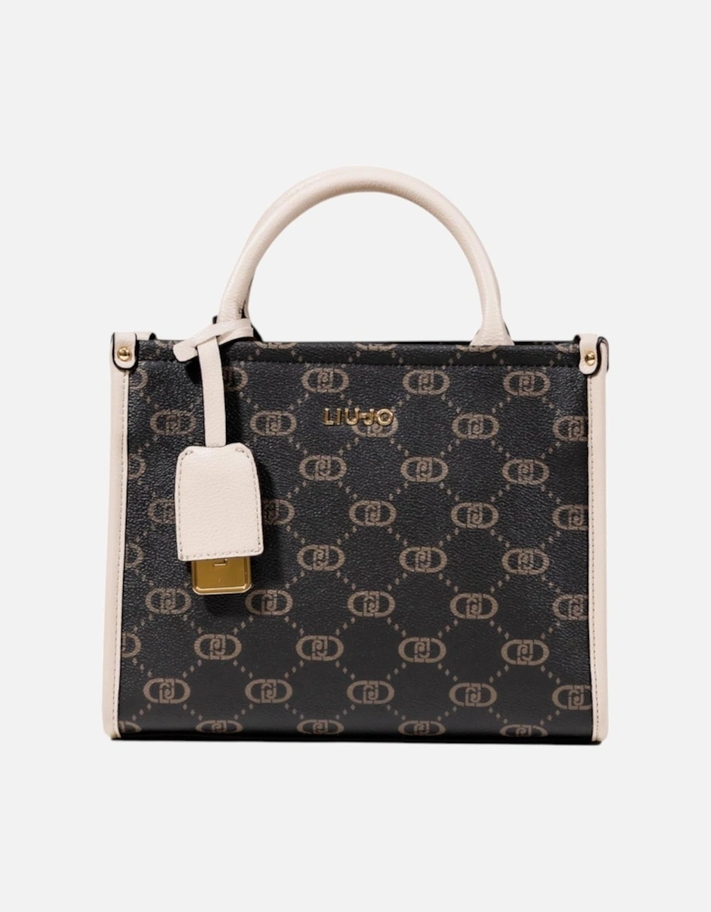 Handbag with Shoulder Strap and Zip Closure Women - Brown Bags