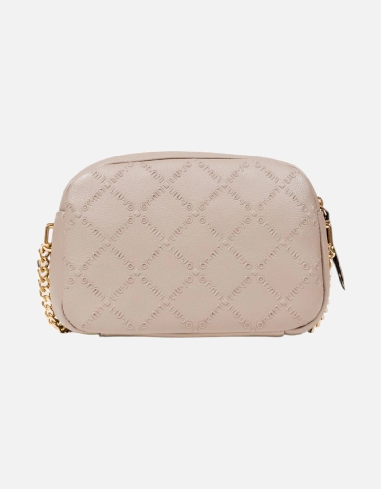 Shoulder Bag with Zip and Pockets Women - Beige