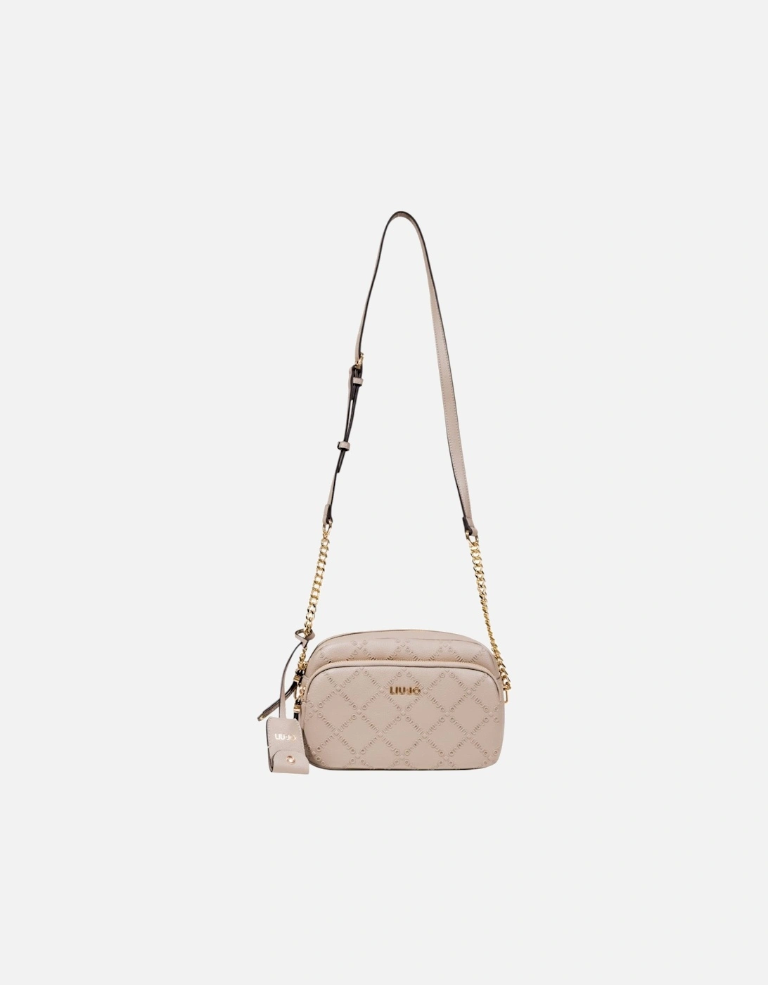 Shoulder Bag with Zip and Pockets Women - Beige, 4 of 3