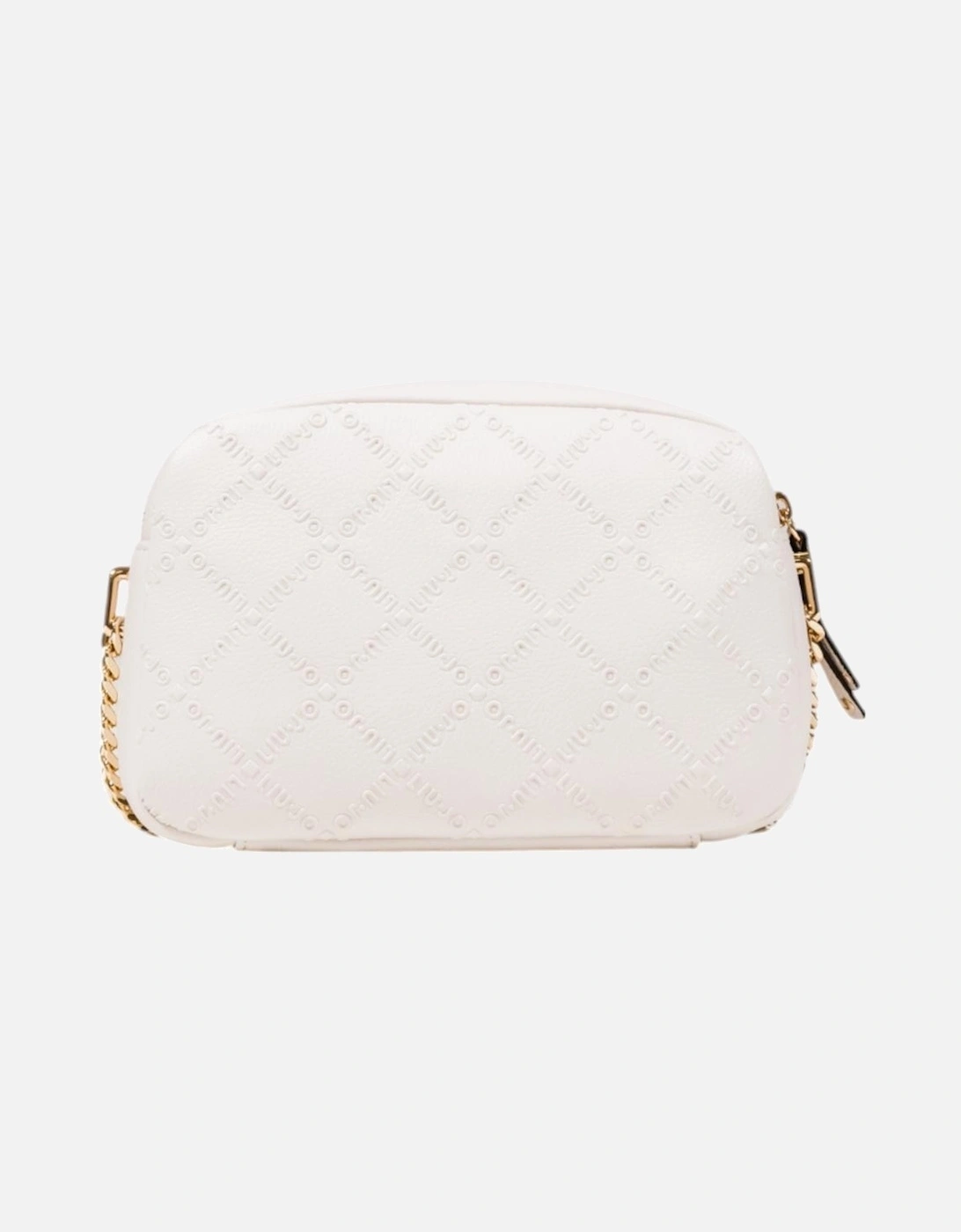 Shoulder Bag with Zip and Multiple Pockets Women - White