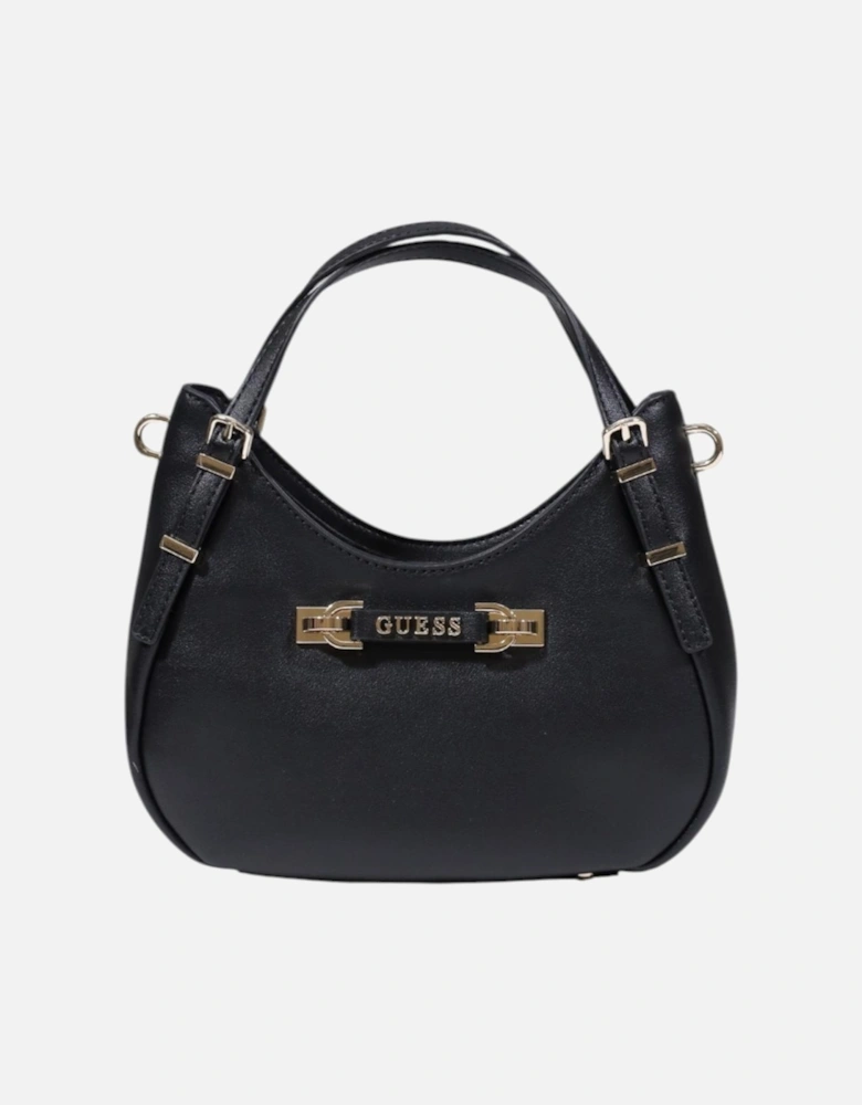 Handbag with Shoulder Strap and Multiple Pockets Women - Black Bags