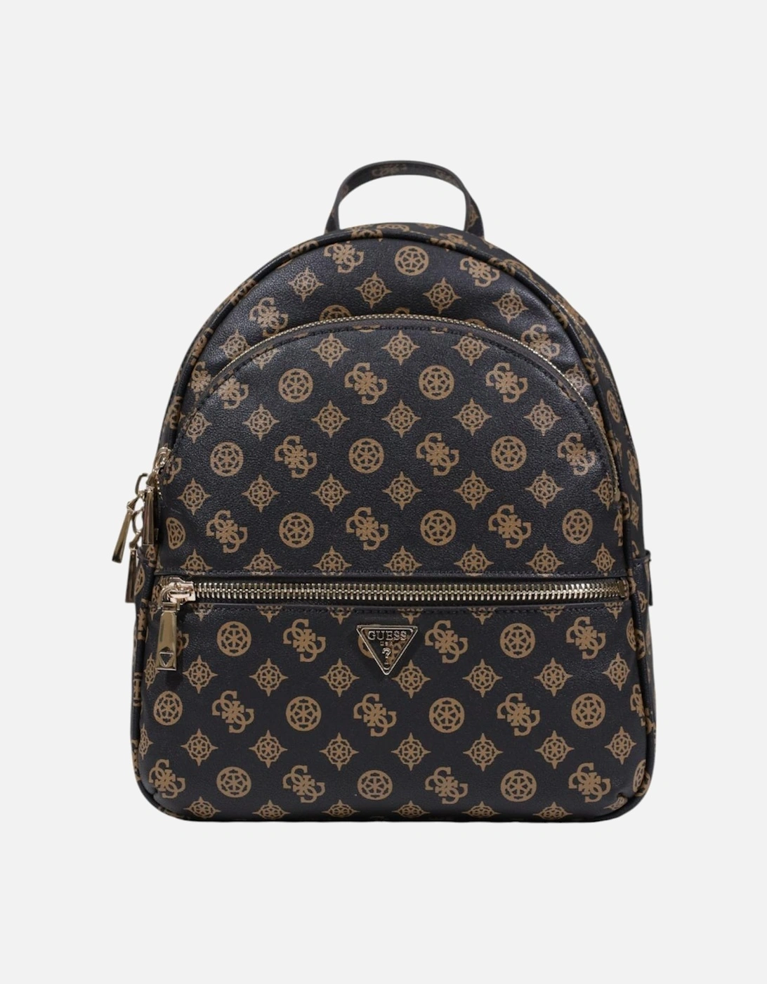 Brown Print Rucksack with Zip and Pockets Women Bags, 4 of 3