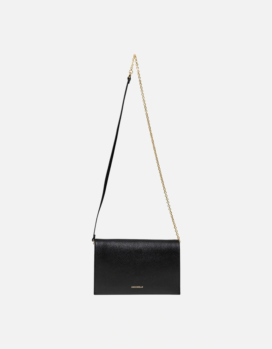 Automatic Fastening Leather Shoulder Bag Women - Black, 4 of 3