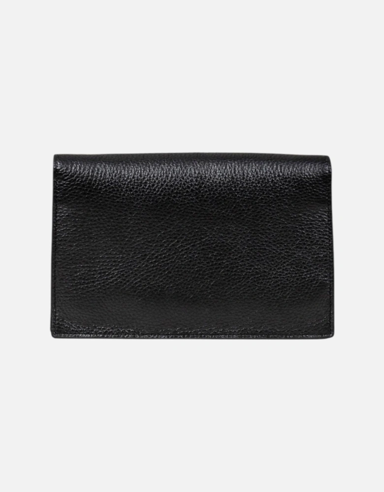 Automatic Fastening Leather Shoulder Bag Women - Black