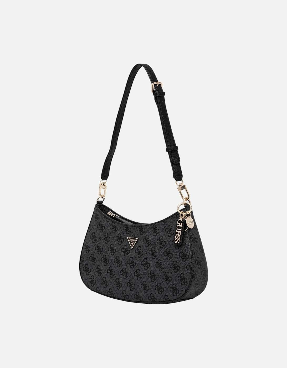 Handbag with Print and Zip Fastening Women - Grey Bags