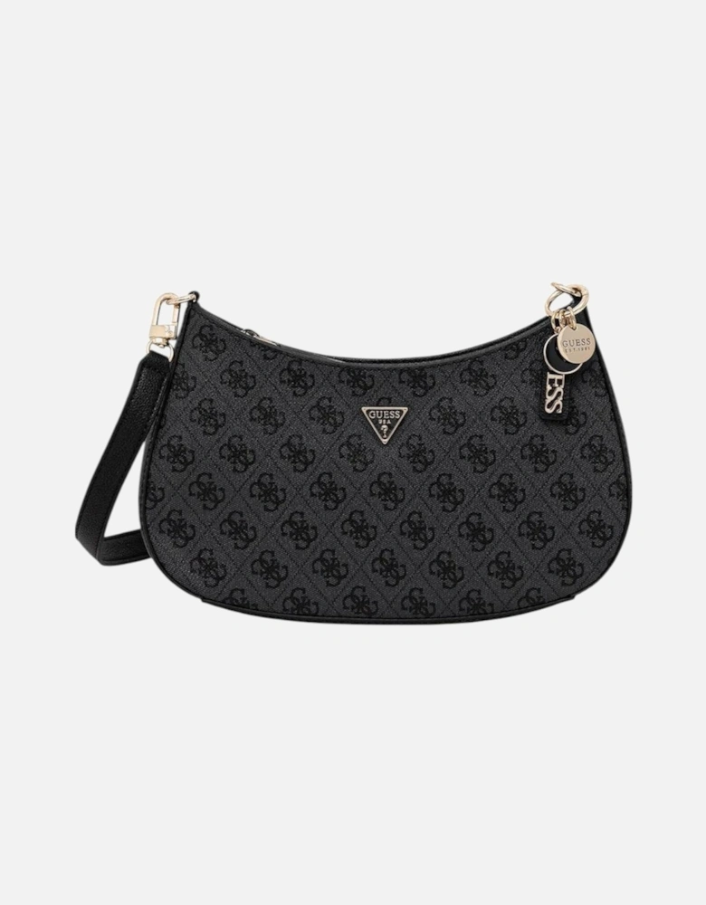 Handbag with Print and Zip Fastening Women - Grey Bags