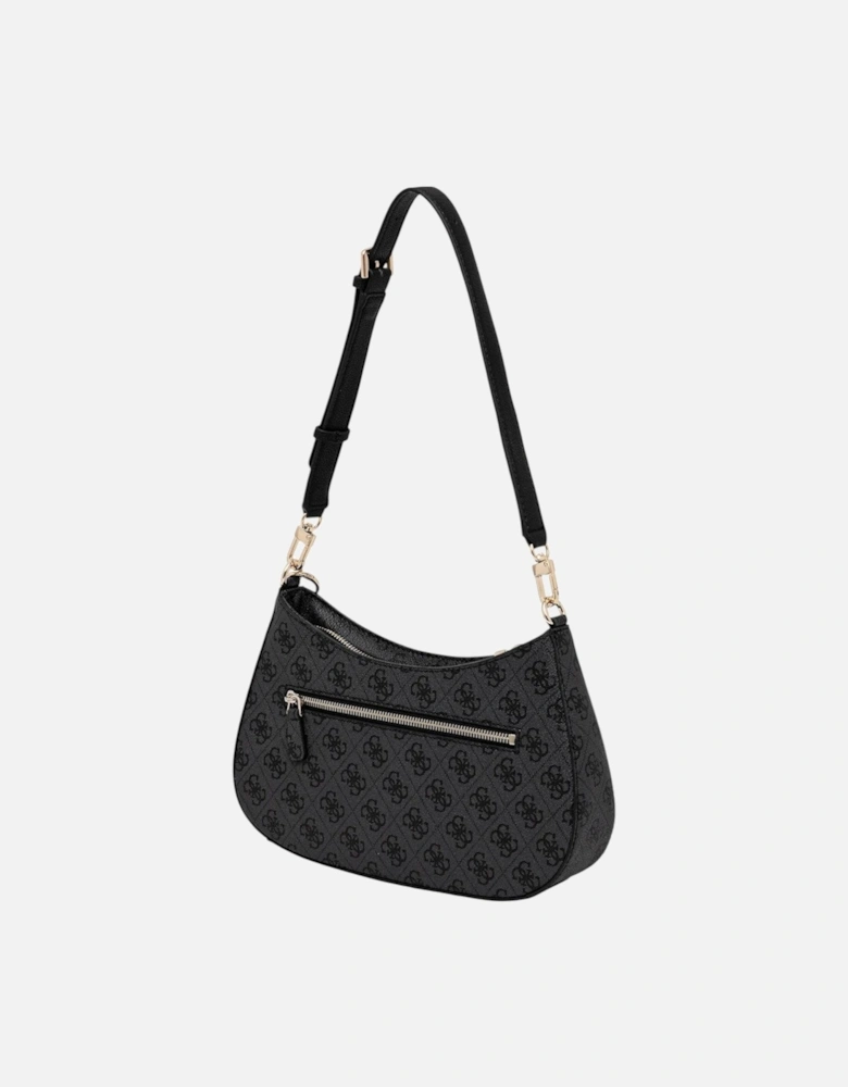 Handbag with Print and Zip Fastening Women - Grey Bags