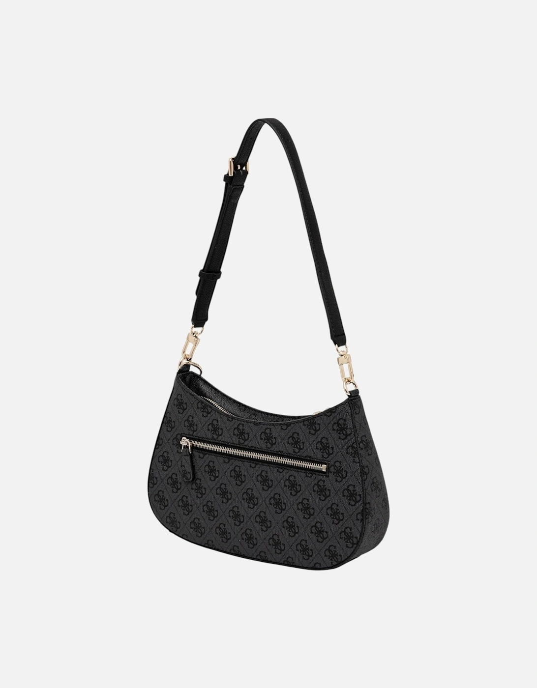 Handbag with Print and Zip Fastening Women - Grey Bags