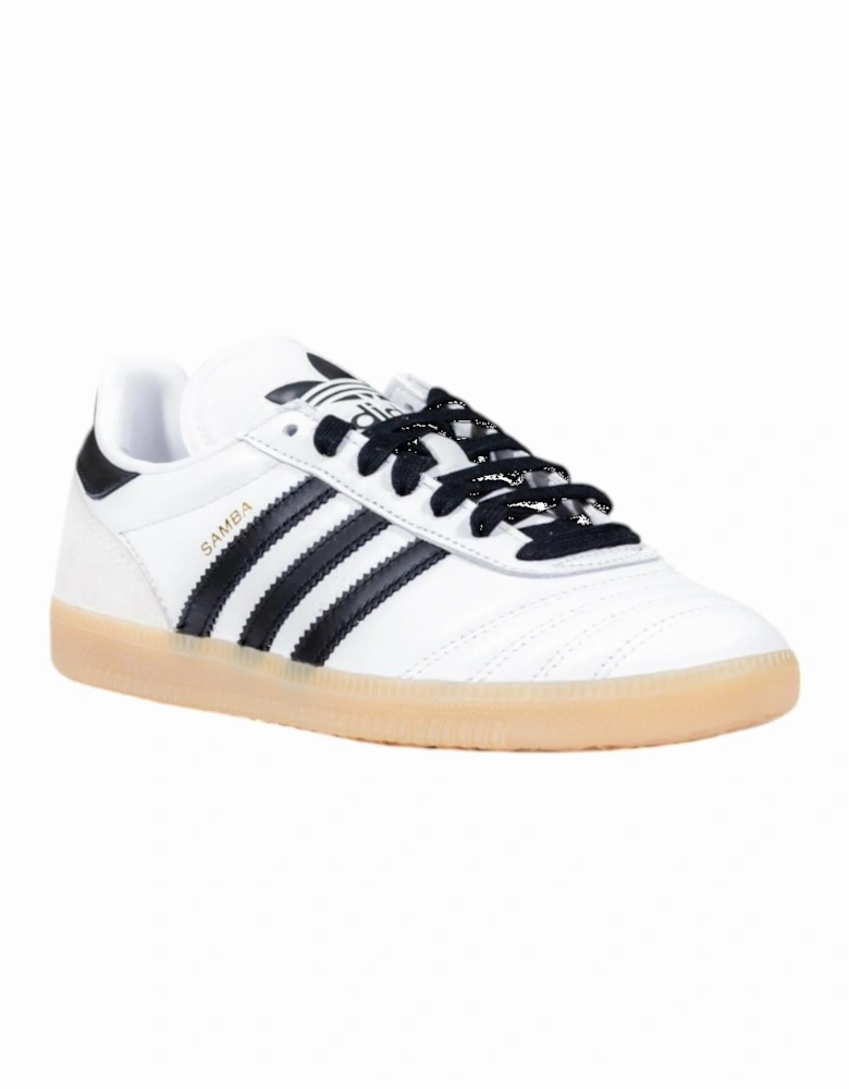 Sporty Slip-On Faux Leather Sneakers Women - White