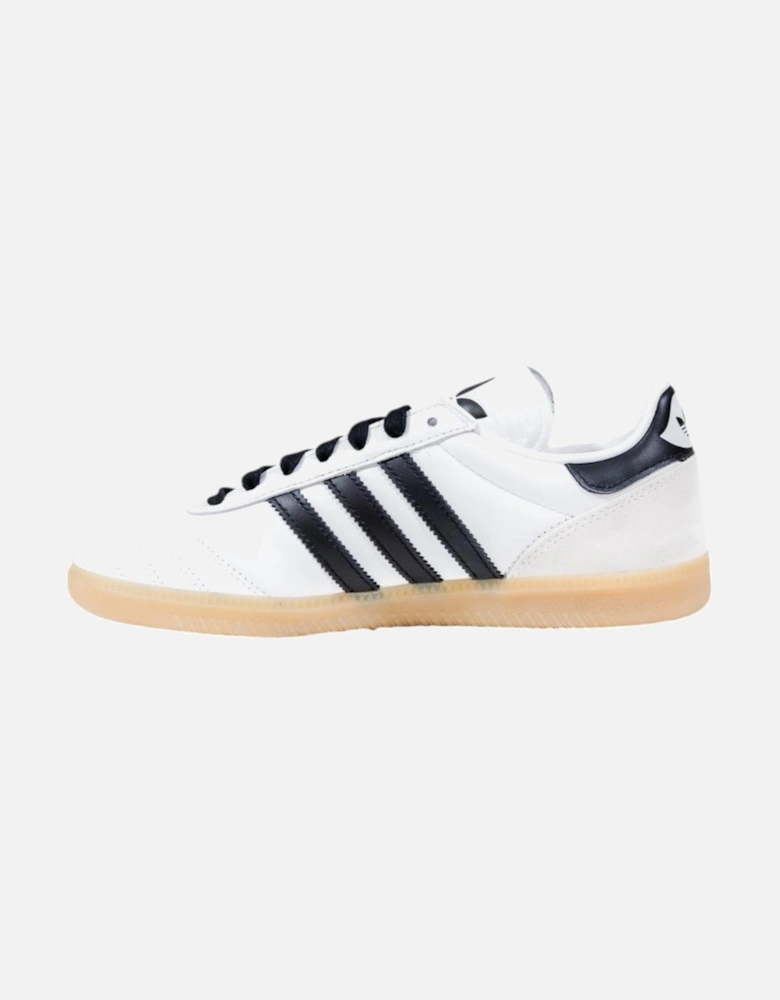 Sporty Slip-On Faux Leather Sneakers Women - White