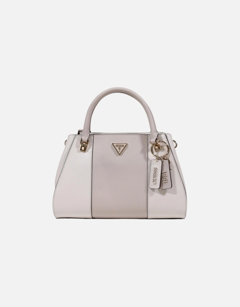 Handbag with Shoulder Strap and Zip Women - White Bags