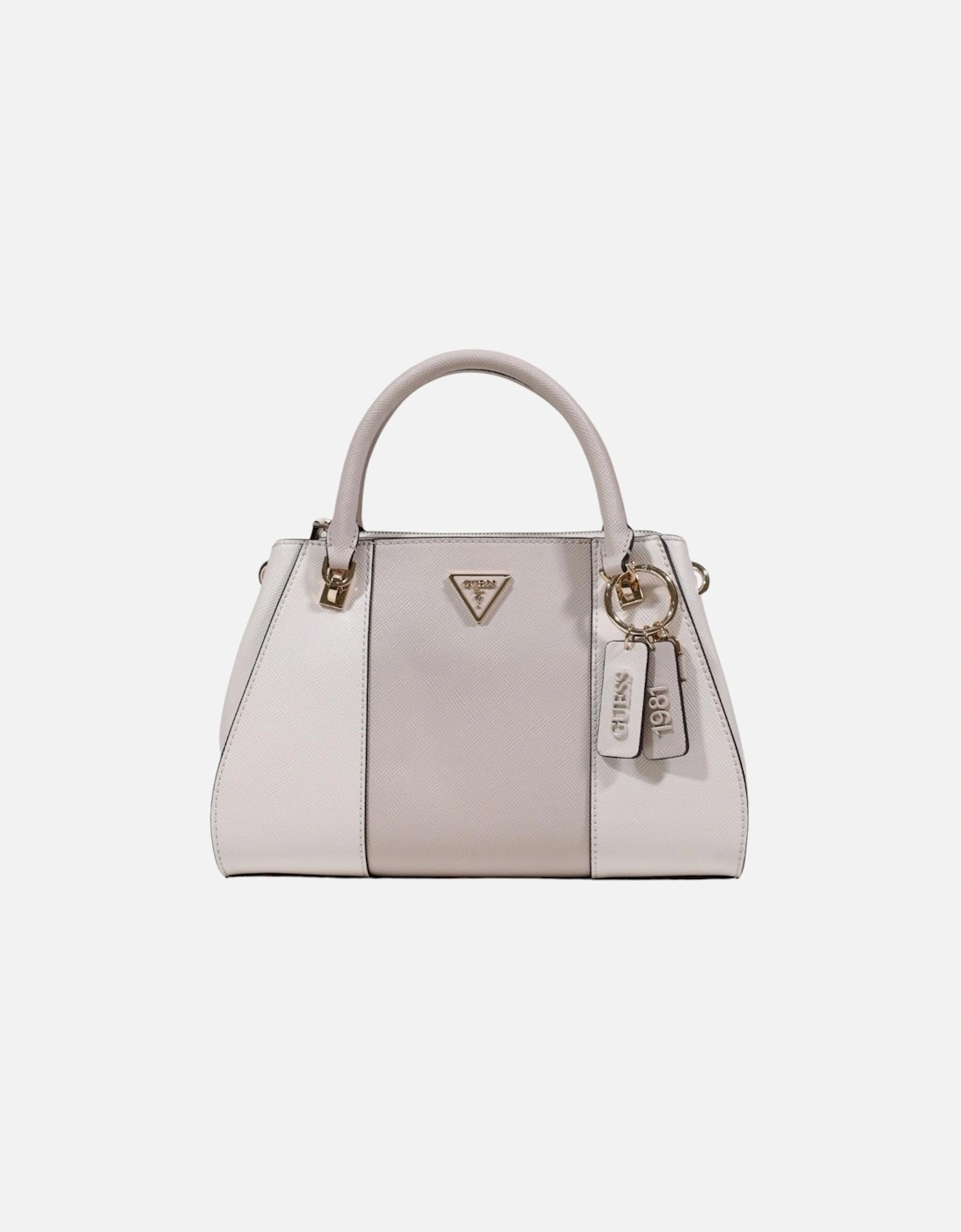 Handbag with Shoulder Strap and Zip Women - White Bags