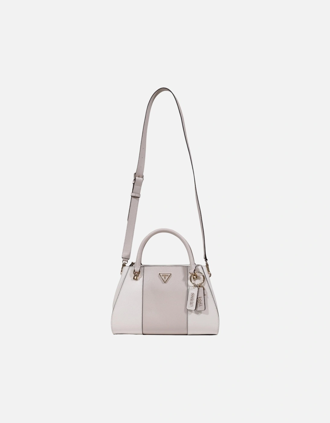 Handbag with Shoulder Strap and Zip Women - White Bags, 4 of 3